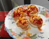Foto del paso 6 de la receta: Huevos rellenos de pollo (aprovechamiento)