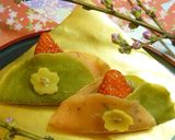 A picture of step 13 of For Hinamatsuri or Hanami, Cherry Blossom Crêpes.