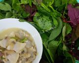 Hình bước làm 1 của món Canh rau tạp tàng nấu nghêu