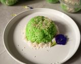 Foto langkah ke 7 dari resep Xoi La Dua (Ketan Pandan Manis Khas Vietnam).