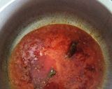 A picture of step 2 of Tuvar in tomato gravy.