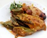 Baked Spicy Chicken And Okra In Banana Wrap recipe step 7 photo
