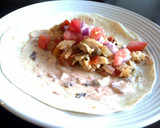 A picture of step 13 of Snapper Tacos with Chipotle Cream.