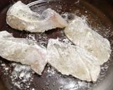 A picture of step 3 of Pacific Cod Meunière.