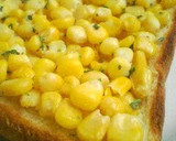A picture of step 3 of Toast with Corn and Butter.