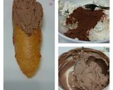 A picture of step 1 of Cocoa Cream Cheese Baquette Snack.