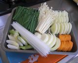 A picture of step 4 of With Delicious Meatballs! Easy Kimchi Nabe (Hot Pot).