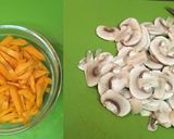 A picture of step 1 of Vegetable Soba (Japanese style noodles).