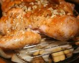 A picture of step 2 of Apricot Mustard Chicken with Roasted Fingering Potatoes!.
