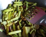 A picture of step 1 of Eggplant with bitter gourd Fry.