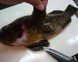 A picture of step 3 of Preparing Scorpion Fish Sashimi.