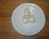 A picture of step 2 of Character Bento Halloween Mickey Mouse Rice Ball.