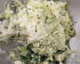 Une image de l'étape 1 de Boulette de courgette au parmesan.