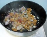A picture of step 2 of Otak Otak Fried Rice.