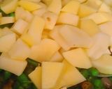 A picture of step 4 of Beans potato sabji 😊.