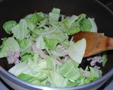 A picture of step 6 of Pork and Cabbage Stir-Fry with Yuzu Pepper.