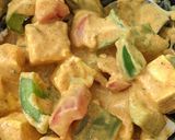 A picture of step 1 of Paneer Angara.