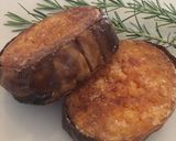 A picture of step 5 of Butternut Squash Steaks Topped with Caramelised Onion Hummus.