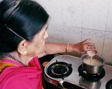A picture of step 3 of Delicious healthy summer special Saffron almond shake.