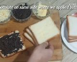 A picture of step 3 of Mumbai Style Cheese Chocolate Sandwich//Quick Grilled Chocolate.