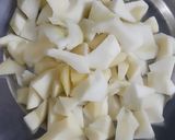 A picture of step 1 of Mango panna.