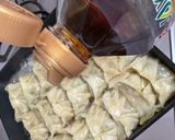 A picture of step 7 of Halal Japanese Gyoza for my friend.