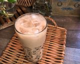 Gambar langkah 4 resipi Teh Ais Boba.