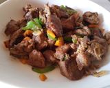 A picture of step 5 of Easy Dry Fry Pork.