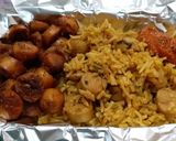 A picture of step 10 of Chicken Sausage Pulao.