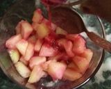 A picture of step 1 of Frozen Muskmelon Pepsicles in RoohAfza.