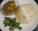 A picture of step 8 of Rice Chilla.
