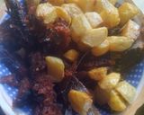 Foto langkah ke 4 dari resep Ikan Cakalang Fufu/Asap + Kentang Goreng Sous.