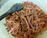 A picture of step 9 of Carrots Achar.