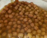 A picture of step 1 of Classic hummus (sun dried tomato & pesto).