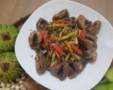 Hình bước làm 5 của món Vả rim xì dầu