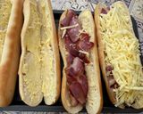 Sajtos- baconos bagett recept fázis 3 fotója