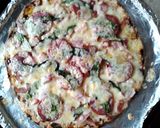 A picture of step 5 of Ladybirds Easy Pizza Threesome . Pizza , Pizza Wraps & Pizza Pinwheels ..