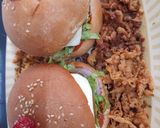 A picture of step 8 of Desi Burger.