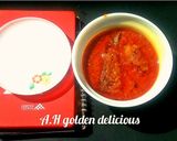 A picture of step 7 of Sweet pepper stew with pasta.