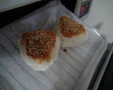 A picture of step 4 of 10 minute Sesame Sweet Miso Toasted Rice Balls.