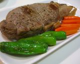 A picture of step 10 of Tender Beef Steak Cooked in a Rice Cooker.