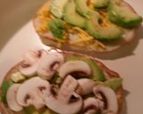 A picture of step 2 of Avocado melt.