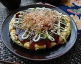 A picture of step 4 of Just Mix In A Plastic Bag (Okara Okonomiyaki).