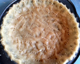 A picture of step 5 of no roll pie crust.