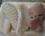 A picture of step 1 of Mondongo (tripe soup, menudo).