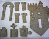 A picture of step 21 of Tombstones and Castles Sesame Cookies for Halloween.
