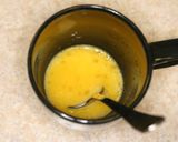 A picture of step 1 of Microwaved Bread Pudding for One.