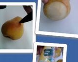 A picture of step 2 of Ladybirds Penguin Pears.