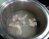 Hình bước làm 1 của món Canh khoai tím nấu xương heo, tôm nõn