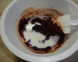 A picture of step 3 of Butter and Egg-free Chocolate Nut Cookies.